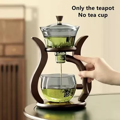 Lazy Kung Fu Glass Tea Set Semi Automatic Drip With Infuser Glass Teapot Set • $26.01