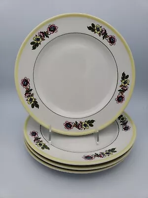 4 Vtg Mayer China White Floral Dinner Plates Beaver Falls PA Interpace USA 278 • $34