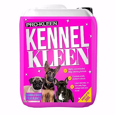 Kennel Kleen Dog Cleaner Bubblegum Urine Neutraliser Pet Odour Remover Drum 10L • £18.95