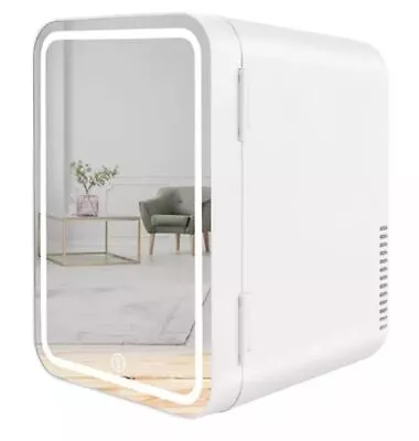 8L Cosmetic Mini Fridge Make Up Refridgerator Cooler Portable W/ LED Mirror • $64.95