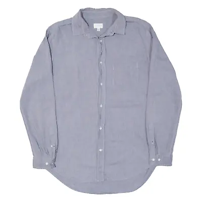 GANT Rugger Mens Plain Shirt Blue Long Sleeve L • £12.99