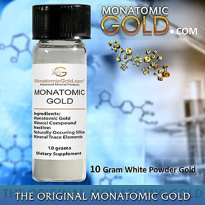 MONATOMIC GOLD *ORMUS* WHITE POWDER GOLD* 10 Gram MONOATOMIC GOLD Andara M-5 • $29.95