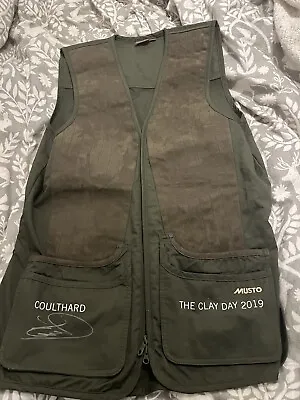 Musto  Shooting Vest -Worn By And Signed David Coulthard  Size M • £125