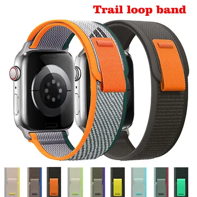$16.99 • Buy Nylon Band Trail Loop For Apple Watch Ultra 38-49mm IWatch Series 8 7 6 SE 5 4