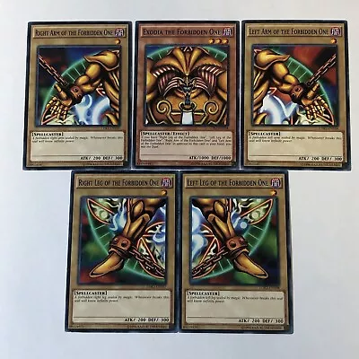 Yugioh Complete All 5 Pieces Set Exodia The Forbidden One Yugi Muto Ldk2 • $29.99