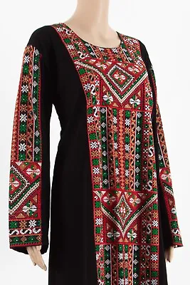 Ladies Abaya Palestinian Thobe- Fully Embroidered Size L XL And XXL Only • £32.99