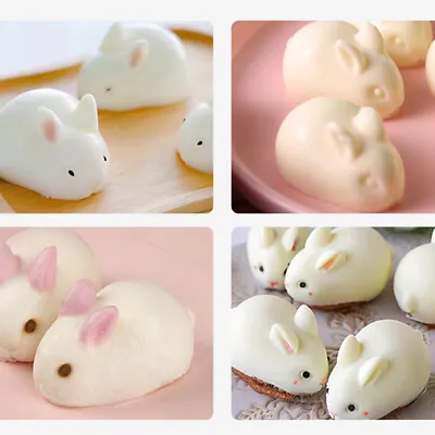 6/12 Holes Mini Bunny Silicone Cake Mold 3D Rabbit Shape Silicone Cake Mold • $21.42