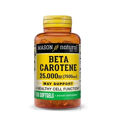 Beta-Carotene 25000 IU 100 Softgels Vitamin A Antioxidant Vision Help • $11.75