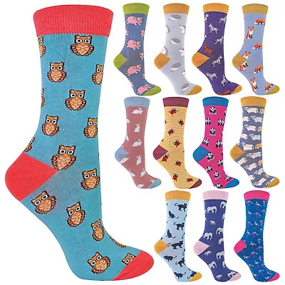 £8.99 • Buy MISS SPARROW - Womens Novelty Animal Soft Bamboo Breathable Socks