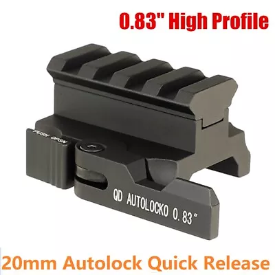 0.83 Inch Quick Release QD Riser Mount Sight Riser Mount Fit 20mm Picatinny Rail • $16.56