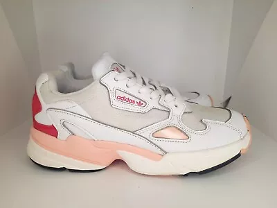 ADIDAS Falcon White Pink Sneakers Shoes Women’s Size US8 UK6.5 #035002 • $30