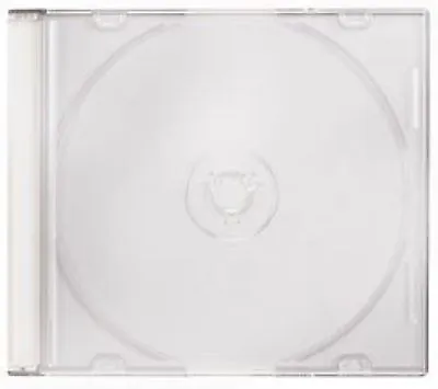 Single CD Jewel Case Slim 5.2 Mm Frosted Clear Blank New Replacement Cover LOT • £5.99