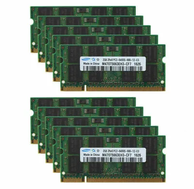 £8.99 • Buy New Genuine 2GB  Memory Ram Laptop DDR2 PC2 6400S 800 MHz SODIMM 200 PIN