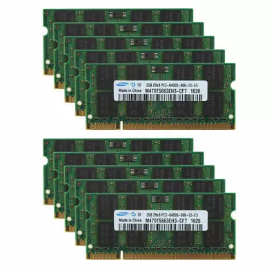 £8.99 • Buy New Genuine 2GB  Memory Ram Laptop DDR2 PC2 6400S 800 MHz SODIMM 200 PIN