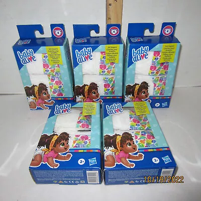 Brand New Lot Of 20 Total Baby Alive Doll Diapers 5 Boxes 4 Each 2020 Hasbro • $51.27