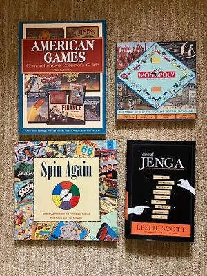 Collection Of Books About Board Games Jenga Monopoly Book • $30