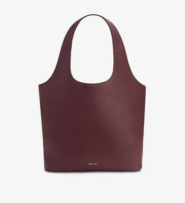 Matt & Nat Vegan Handbag - France Tote In Jam (Dark Red) • £27