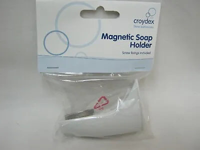 1 X Croydex Magnetic Soap Holder Kitchen Bathroom White AK200022 • £9.49
