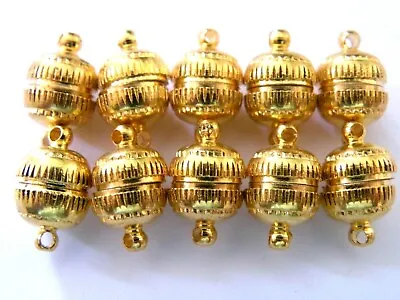 $15 • Buy Super Strong Magnetic Gold Colored Clasp  13X8 Mm 20 Per Set