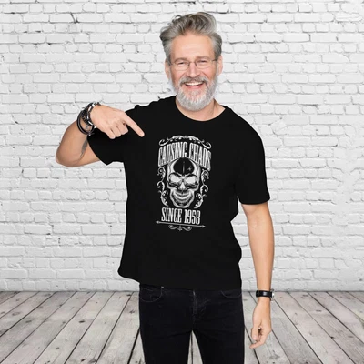 £10.99 • Buy 65th Birthday Gift For Men, Causing Chaos 1958 Mens TShirt, 65th Gifts For Him