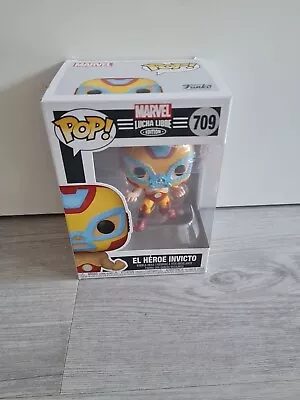 New Marvel Luchadores Pop! Vinyl Figure - El Heroe Invicto (Iron Man) • £5.50