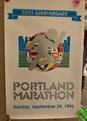 Portland Marathon Poster 1996 Mint 17x11 Original Owner • $24.95