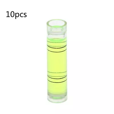 10 Pieces Cylindrical Plastic Bubble Spirit Level Vials For Levelling Camera • £5.29
