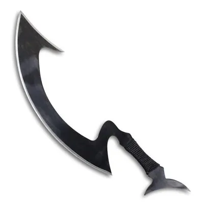 Handmade Klingon Mek'leth Forged Artistic Rendition Carbon Steel Knife Leather • $99.99