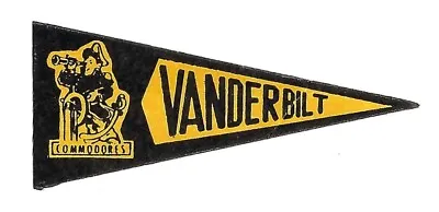 Vintage Vanderbilt University Paper Pennant - The Commanders - Nashville TN • $1.99