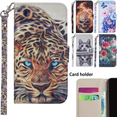 $14.68 • Buy For IPhone 11 Pro Max 6s 7 8 Plus Patterned Leather Wallet Card Flip Case Cover