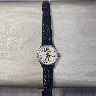 Vintage Mickey Mouse Tongue Out Mechanical Watch • $36.25