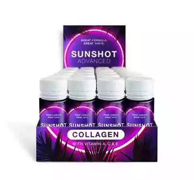 SUNSHOT Collagen Sunbed Tanning Accelerator & Beauty Vitamin Drink Beta Carotene • £6.50