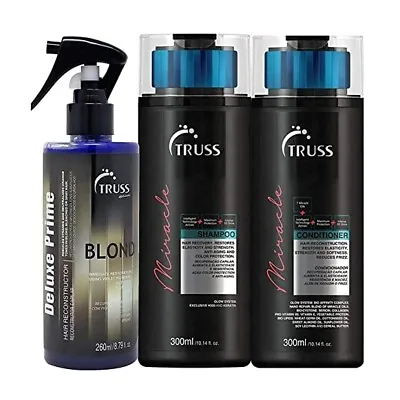 Truss Miracle Shampoo & Conditioner & Blond Deluxe Prime Set Bundle • $80.70