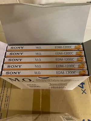 5 Pack Sony Edm1200c 1.2gb 512b/s 5.25  Rewritable Magneto Optical Disk • $85