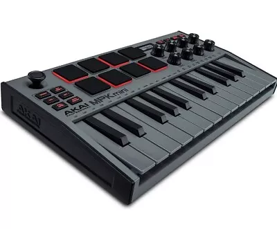 Akai MPKMINI3 25 Key MIDI Keyboard Controller GREY • $79.90