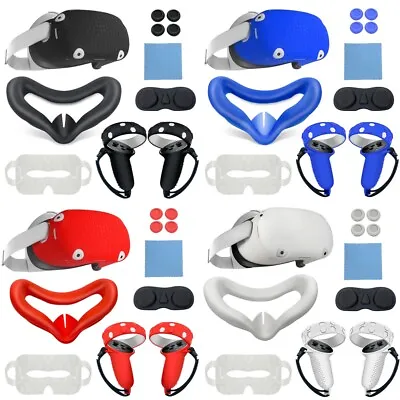 7pcs Silicone VR Controller Shell Case Face Cover For Oculus Quest 2 Accessories • $33.99