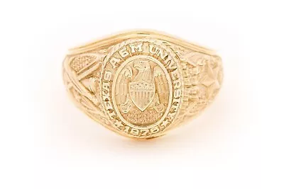 University Customized Aggie College Wedding Ring Men's 14k Yellow Gold Finish • $159.49