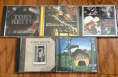 Lot Of 5 TOBY KEITH CDs Unleashed Clancy’s Tavern Shock’n Y’All  Greatest Hits • $25.49