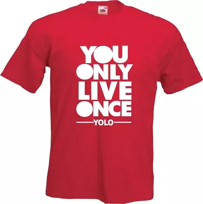 Yolo You Only Live Once - Funny Retro T-shirt - Red • £9.95