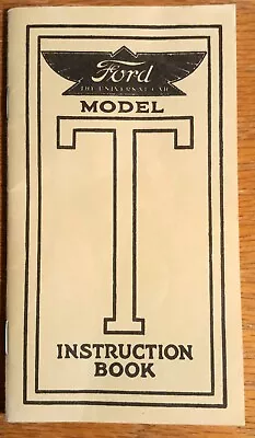 MODEL T FORD Instruction Book Manual 1913 Reprinted 1954 EXCELLENT CONDITION • $7