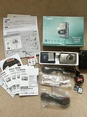Canon Digital Ixus 900Ti Camera With Accessories  • £55