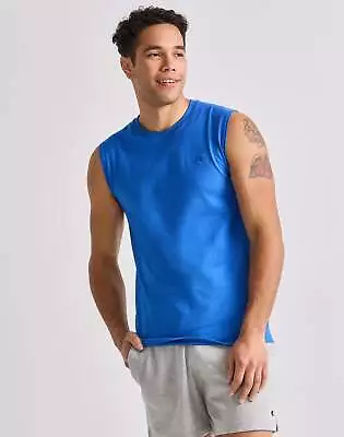 Champion Mens Jersey Atheltic Fit Muscle Tee Classic Cotton T-Shirt Sleeveless • $15