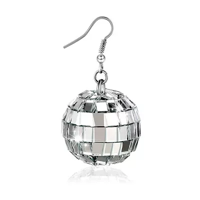 70s Disco Ball Disco Ball Dangle Earrings For Women Fashion Retro Round Earri HO • £2.55