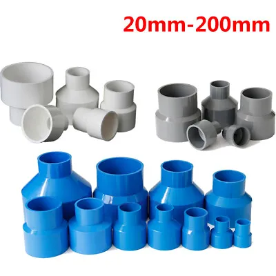 £21.11 • Buy PVC Reducing Pipe Fitting Concentric Reducer Connector Socket Coupling 20-200mm