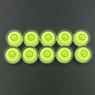 10PCS Small Bubble Spirit Level 10mmx6mm Circular Mini Bullseye Bubble Levels • $10.47