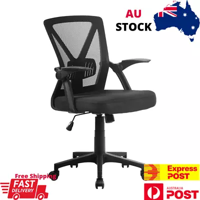 $119.95 • Buy Office Chair Gaming Mesh Seat Swivel Executive Mid Back Black Computer Artiss AU