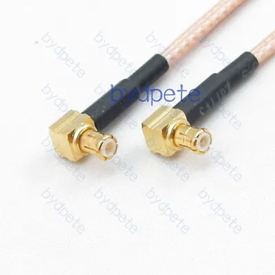 $3.80 • Buy RG316 Cable MCX Male To Male Plug Right Angle Connector Inch RF Coaxial Jumper  