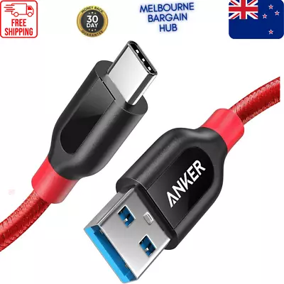 $24.88 • Buy USB Type C Cable, Anker Powerline+ USB C To USB 3.0 Cable (3ft), High Durability