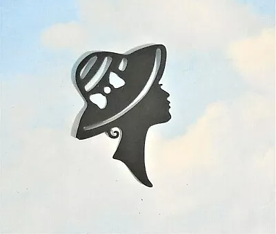 Die Cut Cuts X 6 Ladies Head Profile Hat Black Topper Embellishment Card Making • £1.10