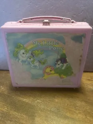 VINTAGE ‘MY LITTLE PONY’ PLASTIC LUNCHBOX W/ THERMOS! • $29.99